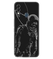 Tecno Spark 8T Kılıf Silikon Desen Özel Seri İskelet Astronot 1613
