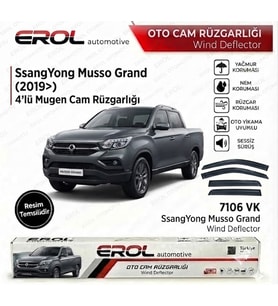 SSYANGYONG MUSSO GRAND (2019>) 4'LÜ MUGEN CAM RÜZGARLIĞI
