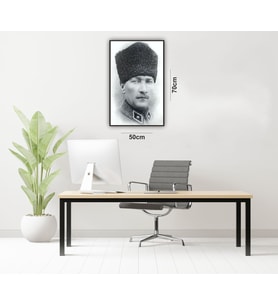 Teksframe (lightbox) Işıklı Atatürk Portresi 50x70 Cm