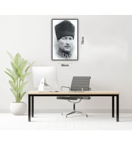 Teksframe (lightbox) Işıklı Atatürk Portresi 50x70 Cm