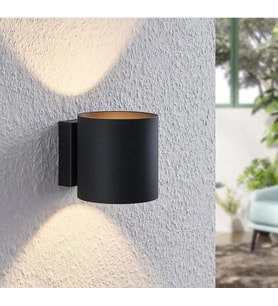 mylights   led aplik  g9 led aplik çift yönlü duvar aplik gece lambası  siyah  aplik  AMPUL DAHİLDİR