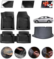 Ford Fiesta 2009-2017 Uyumlu Paspas Araca Özel Bagaj Havuzu MBS Siyah