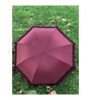 Marlux Bordo Minik Puanteli Şemsiye (Siyah)