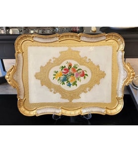 L & M Florance ART İtalyan Gül Ağacı El Yapımı 55x36cm