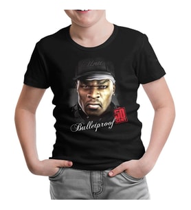 50 Cent Siyah Çocuk Tshirt
