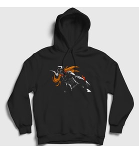 Presmono Unisex Siyah Vasto Lorde Anime Bleach Kapüşonlu Sweatshirt 128537tt