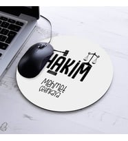 İsimli Hakimlere Özel Yuvarlak Mousepad