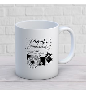 KİŞİYE ÖZEL FOTOĞRAFÇI MESLEK KUPA BARDAK