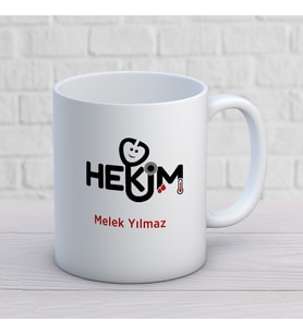 KİŞİYE ÖZEL HEKİM MESLEK KUPA BARDAK