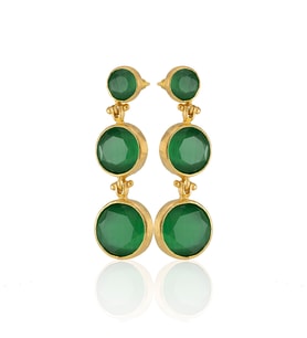 Kadir Jewellery 22 Ayar Altın Kaplama Vintage Küpe -El İşçiliği Ve Hipoalerjenik Küpe