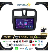 Dacia Logan 2012-2019 Model 2+64GB Android 13 Kablosuz Carplay Navigasyon Multimedya Sistemi