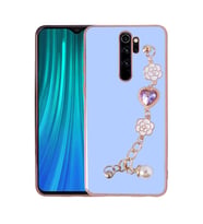 Xiaomi Redmi Note 8 Pro Kılıf El Tutamaçlı Taka Silikon Kapak (Mor)