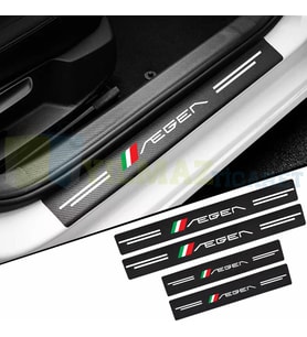 Fiat Egea Karbon Kapı Eşiği Koruma Araba Etiket Oto Sticker Yapıştırma 4 Parça