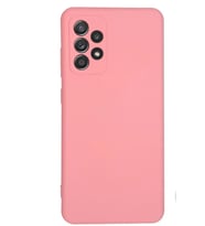 Kamera lens korumalı içi kadifeli kaliteli lansman silikon kılıf A23 4G (Pembe)