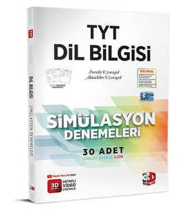 3D Yayınları Tyt Dilbilgisi Simulasyon Denemeleri