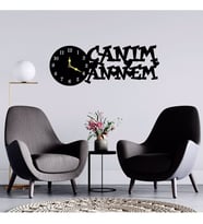 Canım Annem Temalı Ahşap Duvar Saati