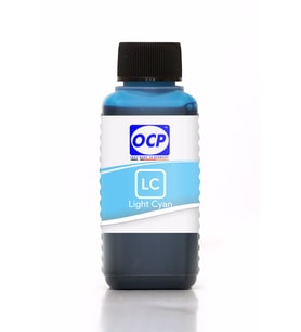 OCP  HP Photosmart C5140 Yazıcı Uyumlu Kartuş Mürekkebi 100ml LC Dye Açık Mavi