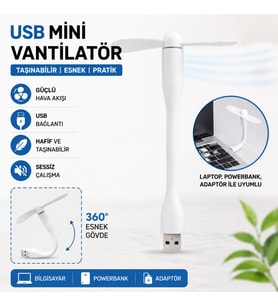 SL-UF05 Mini USB Fan Masaüstü Hafif Taşınabilir Mini Fan Bilgisayar Uyumlu Pratik Serinlik