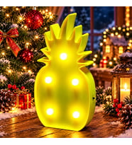 LED IŞIKLI ANANAS YILBAŞI AĞACI DEKORLARI GÜN IŞIĞI LED IŞIKLI ANANS PINEAPPLE LED LİGHT SABİT YANAR