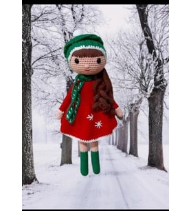 Amigurumi organik oyuncak bebek