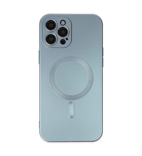 Apple İphone 12 Pro Max Kılıf Moshi Lens Magneticsafe Silikon - Sierra Blue