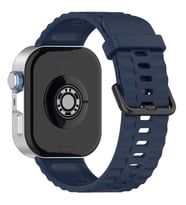Huawei Watch Fit 4/Fit 4 Pro/Fit 3 Kordon Silikon Dalga Desen Şerit Band 23 (Fit (Lacivert)