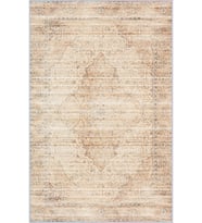 Eliana Home Baskılı, Yıkanabilir Kaymaz Taban Salon Halısı LNA0137-SD420 100x150 cm (Bej)
