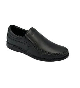 Trendyshose 3237 Confort Taban Rahat Doğal Deri Anatomic Erkek Ayakkabı (Siyah)