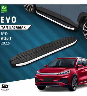 S-Dizayn BYD Atto 3 Evo Aluminyum Yan Basamak 193 Cm 2022 Üzeri