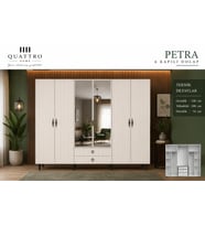 PETRA 6 KAPAKLI DOLAP-Genişlik: 240 cm Yükseklik: 208 cm Derinlik: 54 cm