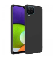 Samsung Galaxy A22 4G İnce Mat Silikon Kılıf Siyah