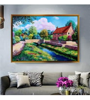 Altın Çerçeveli dekoratif tablo a89 (Gold)