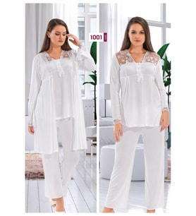 Alissa 1001 Lohusa Hamile Sabahlıklı Pijama Takımı