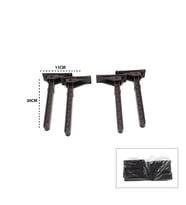4 ADET KAHVERENGİ SOFRA AYAK KOMPLE PLASTİK 20CM AÇ KAPA (5343)