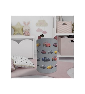 MEKTA HOME BEBEK VE ÇOCUK ODASI McQueen ve Yol Desenli Oyuncak Sepeti