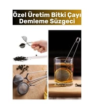 Premium Yüksek Kaliteli Ergonomik Çelik İnce Delikli Geniş Kulplu Bitki Çayı Demleme Süzgeci