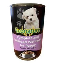 Econature Puppy Lamb Kuzu Etli Yavru Köpek Konservesi 400 Gr
