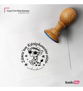 Zürefa Kişiye Özel Kitap Damgası Kitap Mührü Kaşe Kitap Mühür Özel Damga 462