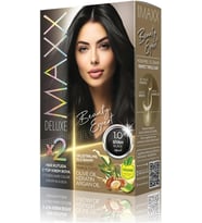 Maxx Deluxe Beauty Expert Hair Color (Kerati̇n)'Li̇ 1 Kutu (2 X 50 Ml) (Siyah 1.0)