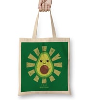 Avocado Retro Japanese Bez Çanta Uzun Saplı