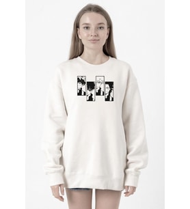 My Hero Academi Anime Class 1A Boys Beyaz Kadın 2ip Sweatshirt
