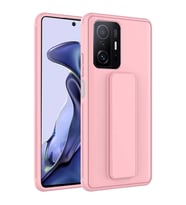 Xiaomi Mi 11T Pro 5G Kılıf Zore Qstand Katlanabilir Standlı Kılıf (Pembe)