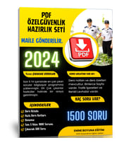 PDF Özel Güvenlik Hazırlık Seti (Mail Adresinize Gönderilir)