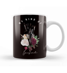 My Kind Of Bouquet Make Up Artist Tools Beauty Salon Stylist Kupa Bardak Porselen