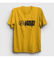Presmono Unisex Sarı Logo V2 Linkin Park T-Shirt 98019tt (Sarı)