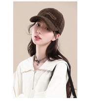 Valkyrie Peluş Şapka Kadın Erkek Unisex Kışlık Şapka Nakışlı Ayarlanabilir Teddy Şapka Koyu Kahve
