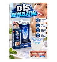 LED Teknolojili Diş Beyazlatma Seti – 20 Dakikalık Uygulama, 360° Kapsama