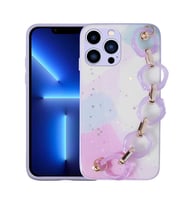Apple iPhone 12 Pro Max Kılıf Zore Elsa El Askılı Tutacaklı Kılıf (Lila)