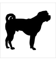 KÖPEK FOLYO STİCKER DERSTV877 50cm Uzunluk (Karışık)
