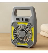 USB Şarjlı 2in1 Mini Fan ve Fener 10W? 2 Kademe, Su Geçirmez, Taşınabilir